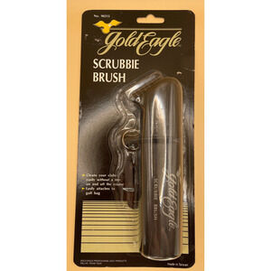 Vintage Gold Eagle Scrubbie Brush For Golf Clubs/Balls NEW